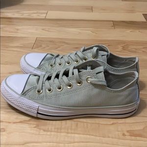 Women’s sage green Converse